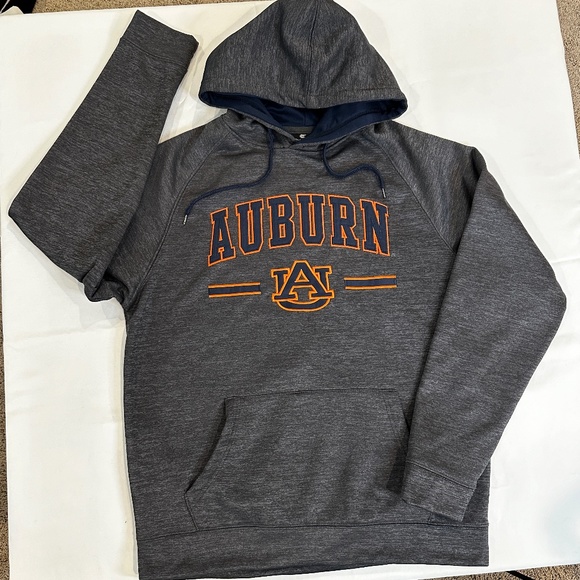 Colosseum Gray orange navy Auburn Tigers Hoodie Sweatshirt - Picture 1 of 3
